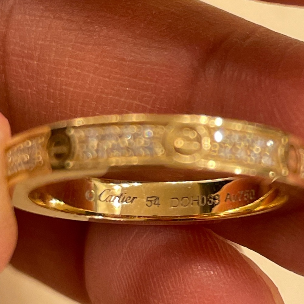 Cute 18k gold ring with authentic diamonds - Picture 4 of 9